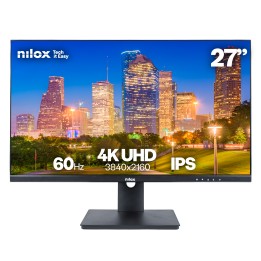 Monitor NILOX 27" IPS 4K UHD 60Hz Negro (NXM274KD11)