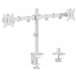 Equip Soporte de Mesa para 2 Pantallas 17"-32" Brazo Inclinable y Giratorio 100x100 mm 360 Blanco