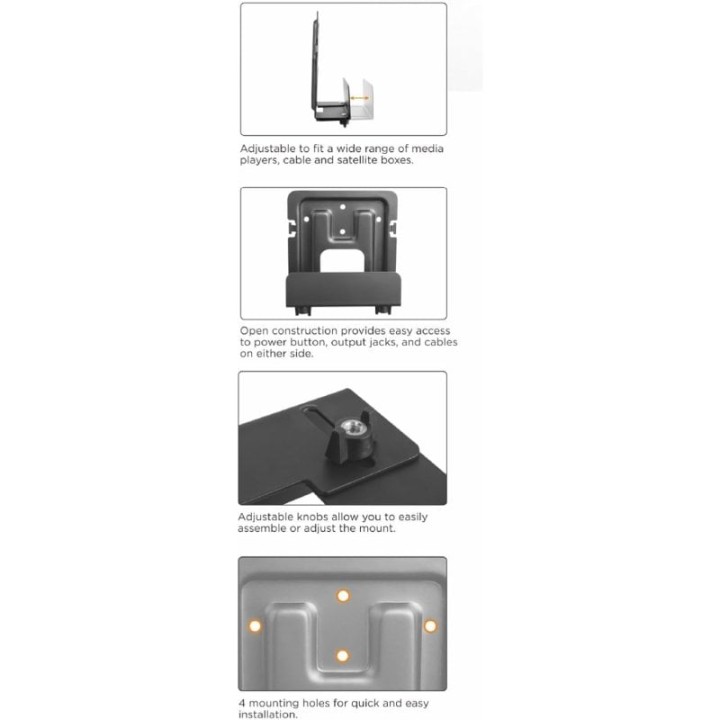 Equip Soporte Universal de Pared para Reproductor Multimedia