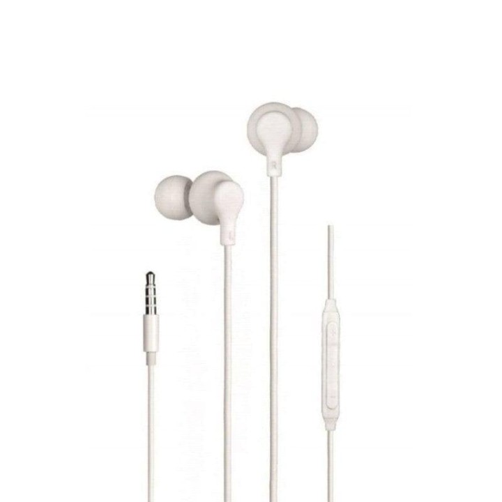 Auriculares Daewoo DW2014/15 con cable jack 3.5mm, micrófono integrado y aislamiento de ruido blancos