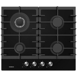 Placa de Gas Infiniton GG-429 4 Fuegos 60cm Cristal Negro