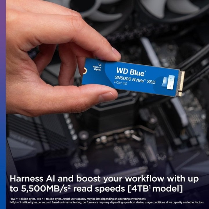 WD Blue SN5000 2TB Disco SSD M.2 PCIe 4.0 NVMe Gen4
