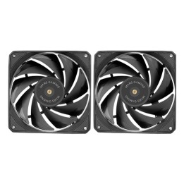 Ventilador Mars Gaming PWM 120mm Negro Kit 2 (MFNCLX2)