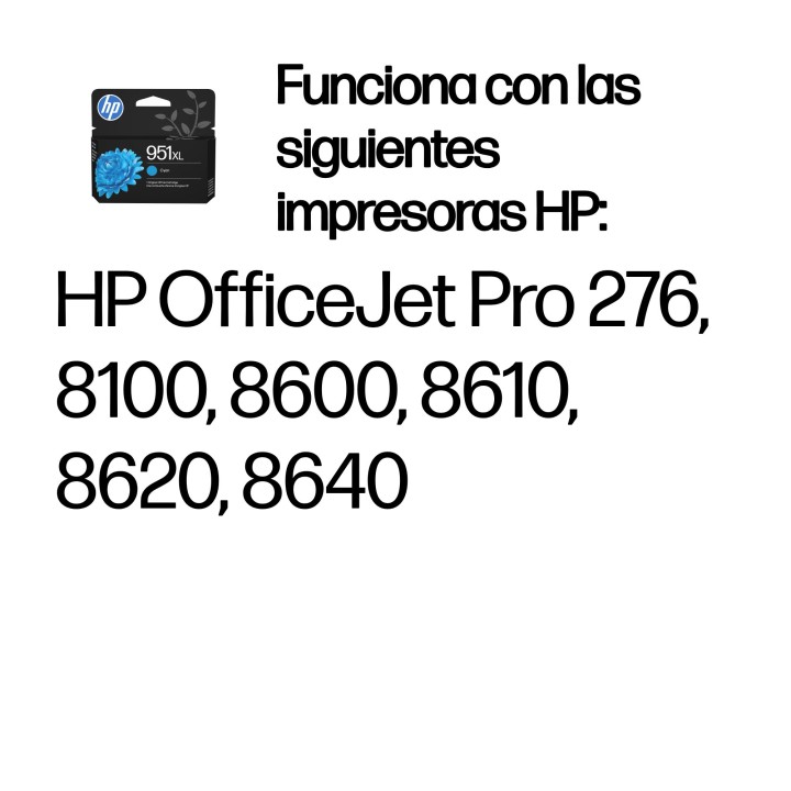 Tinta HP 951XL Cian 24ml 1500 páginas (CN046AE)