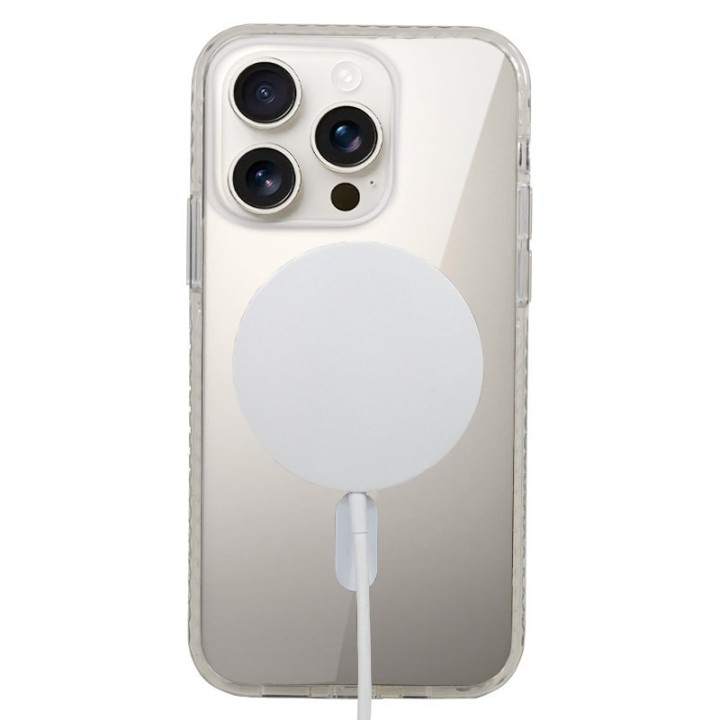 Cool Funda Magnética Transparente para iPhone 16 Pro