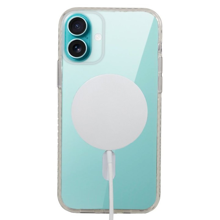 Cool Funda Magnética Transparente para iPhone 16 Plus