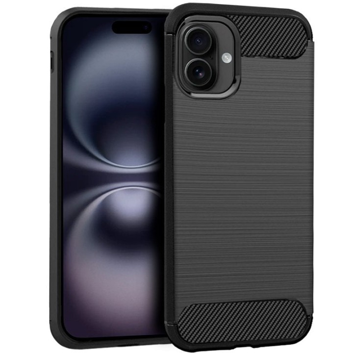 Cool Funda Carbón Negro para iPhone 16