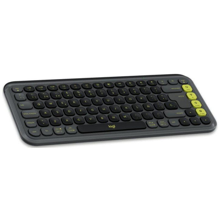 Logitech POP Icon Combo Pack Teclado + Ratón Inalámbrico Bluetooth Grafito y Verde