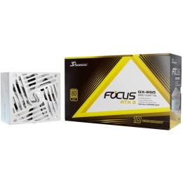 Seasonic Focus GX-850 White ATX 3 PCIe 5.1 850W 80 Plus Gold Modular
