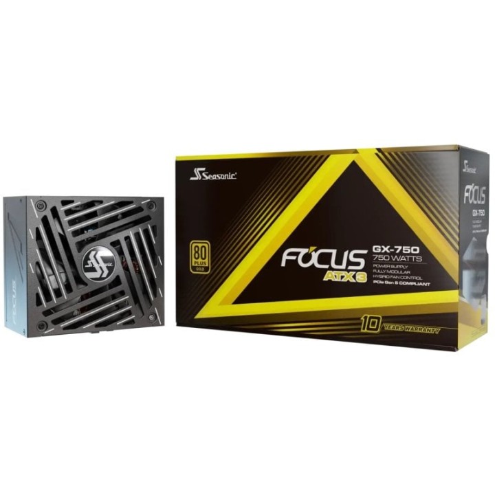 Seasonic Focus GX-750 ATX 3 PCIe 5.1 750W 80 Plus Gold Modular