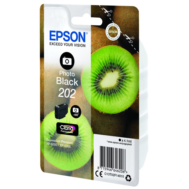 Tinta Epson 202 T02F1 Negro Photo 4.1ml (C13T02F14010)