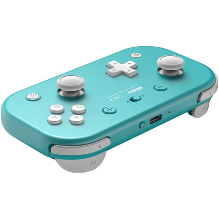 8Bitdo Lite 2 Turquesa Bluetooth/USB Gamepad Analógico/Digital para Android, Nintendo Switch/Lite