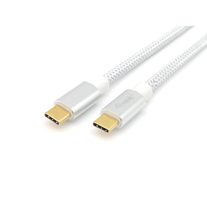 Cable EQUIP USB-C/M a USB-C/M 0.5m 100W Blanco (128355)