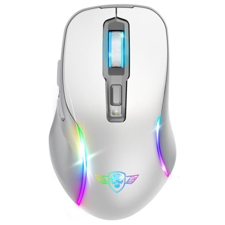 Spirit of Gamer Elite M50 Ratón Gaming Óptico Inalámbrico 8000 DPI Blanco
