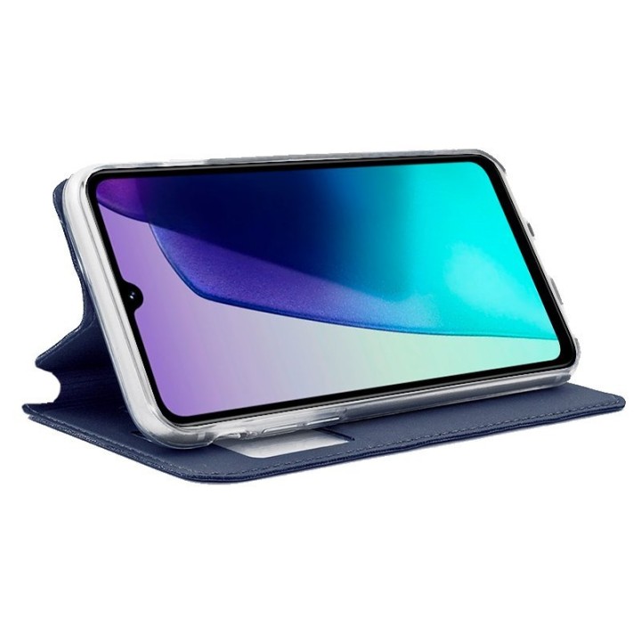 Cool Funda Flip Cover Liso Azul para Xiaomi Redmi 14C / POCO C75