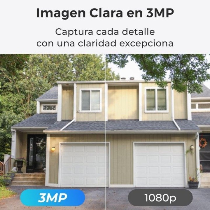 Reolink Argus Series B320 Cámara Vigilancia WiFi IP Exterior con Panel Solar FullHD Visión Nocturna