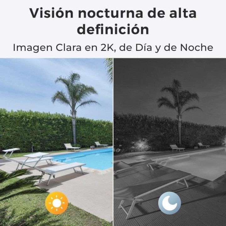 Reolink W320 Cámara de Seguridad WiFi IP para Exteriores SuperHD 2K Visión Nocturna