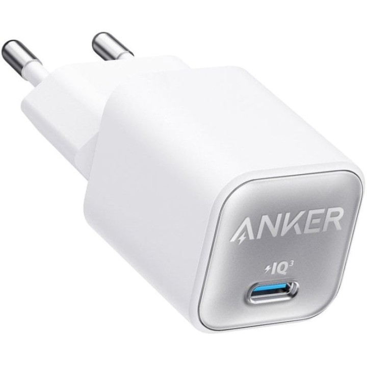 Anker Nano 3 Cargador de Pared USB-C 30W Blanco