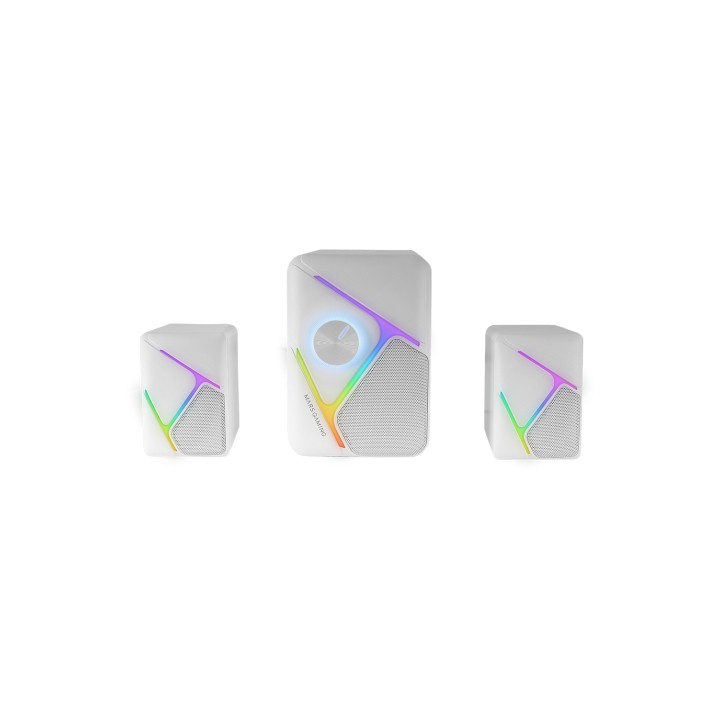 Altavoces Mars Gaming 2.1 35W USB 3.5mm Blanco (MSH21W)