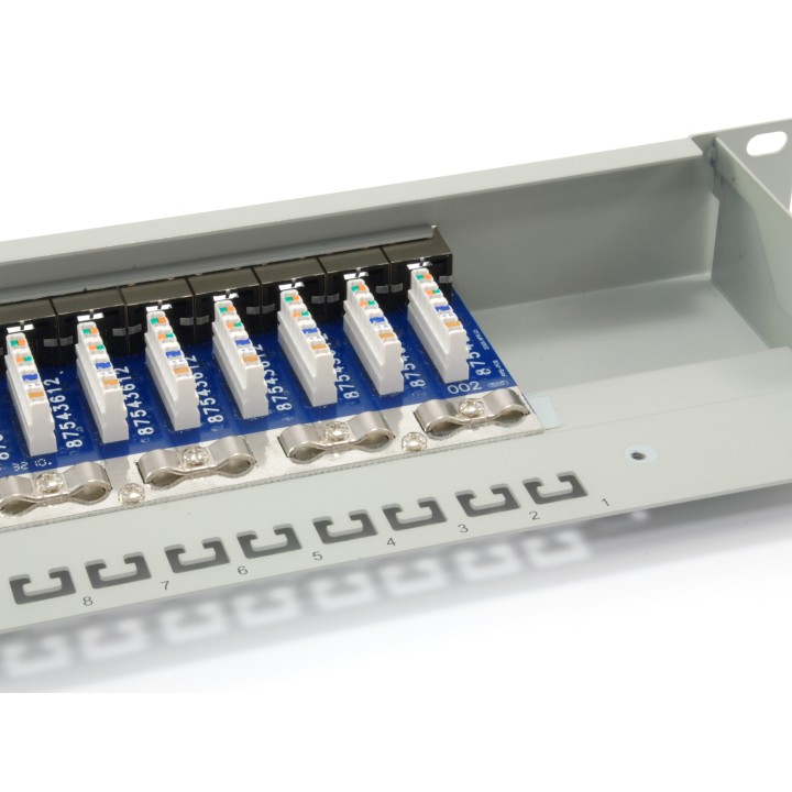 EQUIP Patch Panel 24p Cat.6 Apantallado Gris (EQ326324)