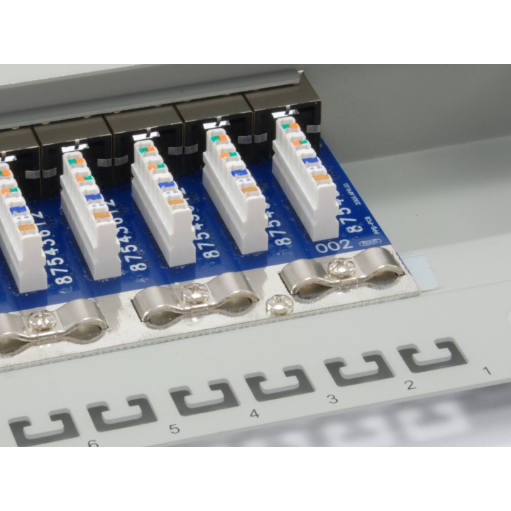 EQUIP Patch Panel 24p Cat.6 Apantallado Gris (EQ326324)