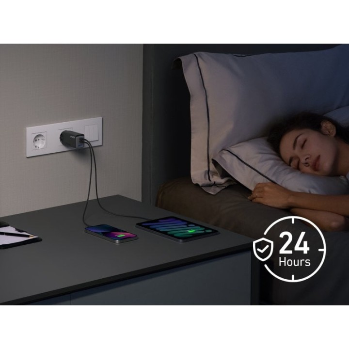 Anker Prime Cargador de Pared 65W 1xUSB 2xUSB-C Negro