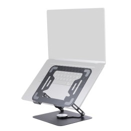 Mars Gaming MA-RSN Soporte para Portátiles y Tablets hasta 17" Ajuste Altura Rotación 360º Negro