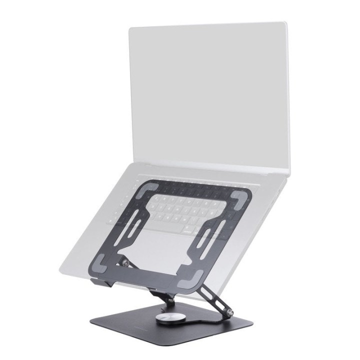 Mars Gaming MA-RSN Soporte para Portátiles y Tablets hasta 17" Ajuste Altura Rotación 360º Negro