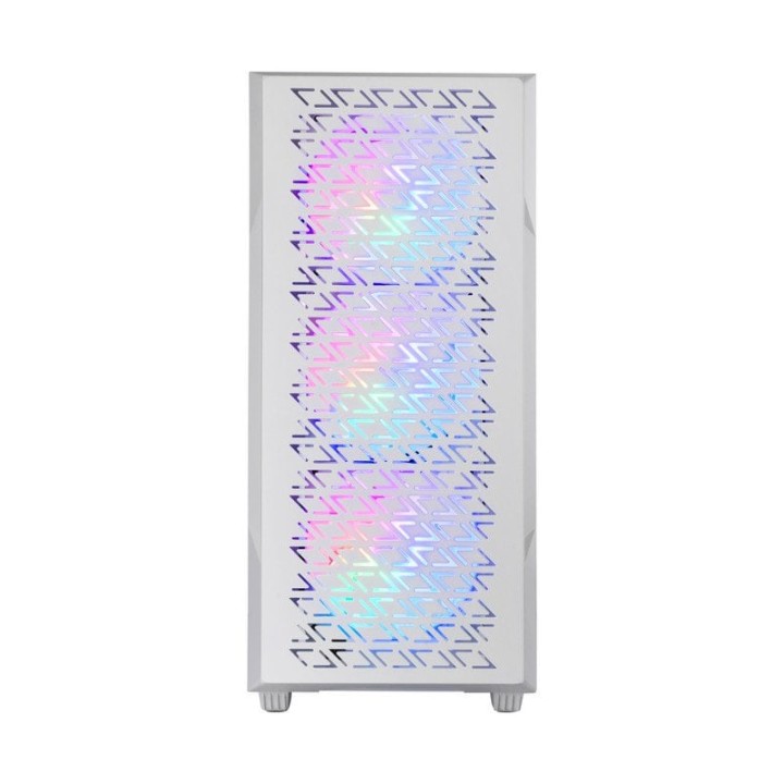 Mars Gaming MC-GEO Caja Gaming ATX 4x Ventiladores FRGB 12cm Frontal Mesh Cristal Templado Blanco