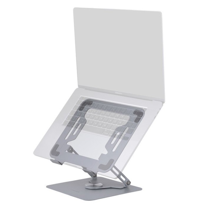Mars Gaming MA-RSN Soporte para Portátiles y Tablets hasta 17" Ajuste Altura Rotación 360º Blanco