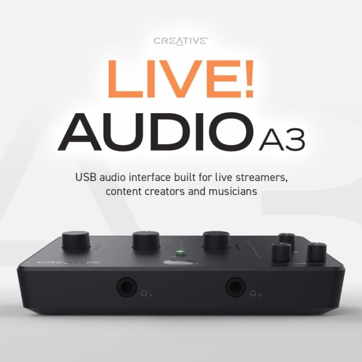 Creative Sound Blaster Creative! Live! Audio A3 Interfaz de Audio Externa USB-C HI-RES