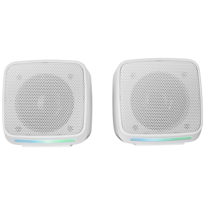 Mars Gaming MS-PRO Altavoces RGB Flow con Caja de Control 10W Blanco