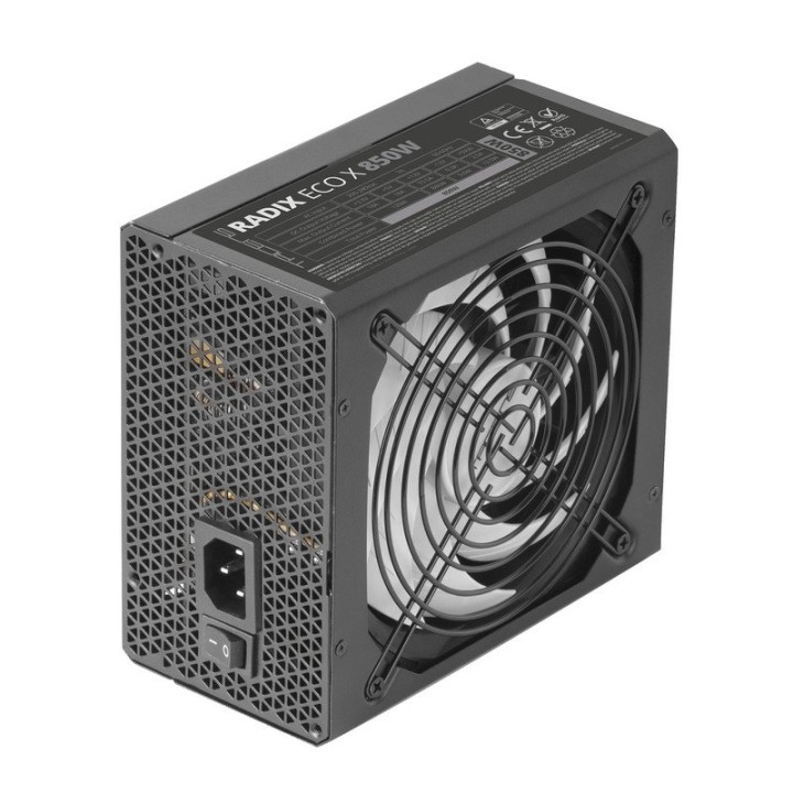 Tacens RADIX ECO X 850 Fuente Alimentación ATX 850W 6 Años Garantía 87% SMD DC-DC AI-RPM FDB Negro
