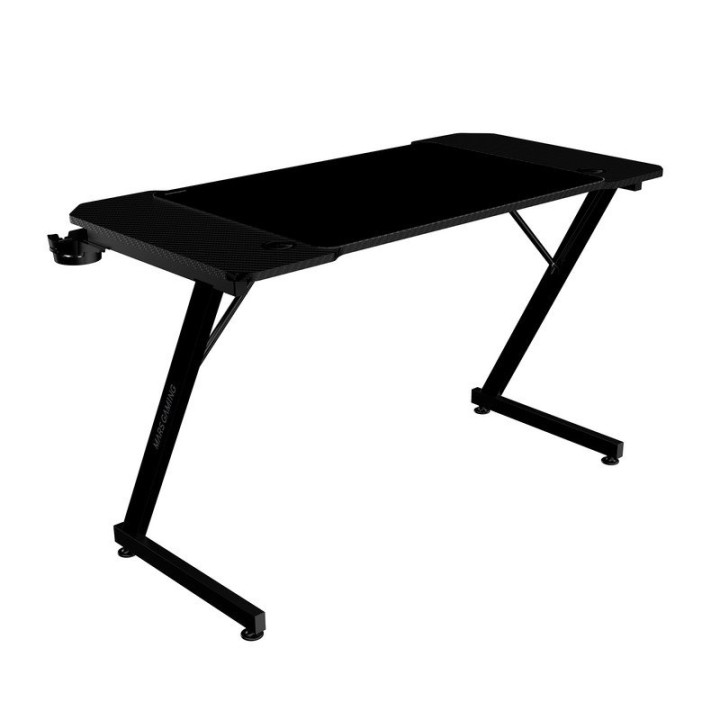 Mars Gaming MGD-x120 Mesa Ergonómica Alfombrilla XXL Soporte Auriculares y Bebida 120x60cm Negro