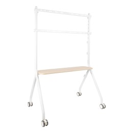 Soporte de Suelo TOOQ 49"-80" Blanco/Haya (FS20207M-W)