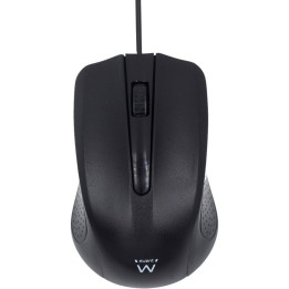 Ewent Ew3300 Ratón Óptico USB 1000 DPI Negro