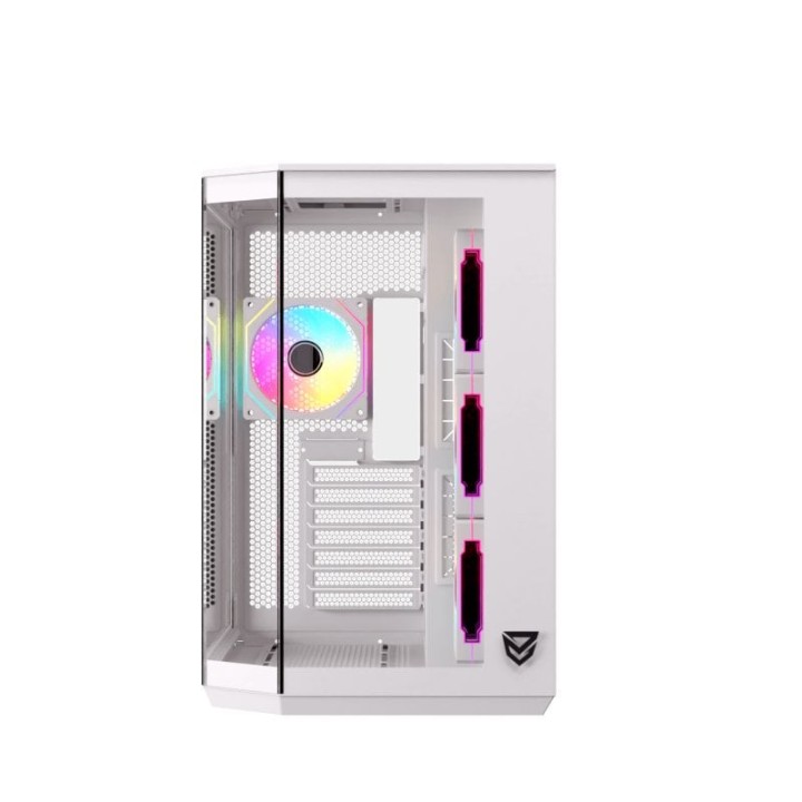 Nfortec Pulsar ATX A-RGB Torre PC Gaming Blanca