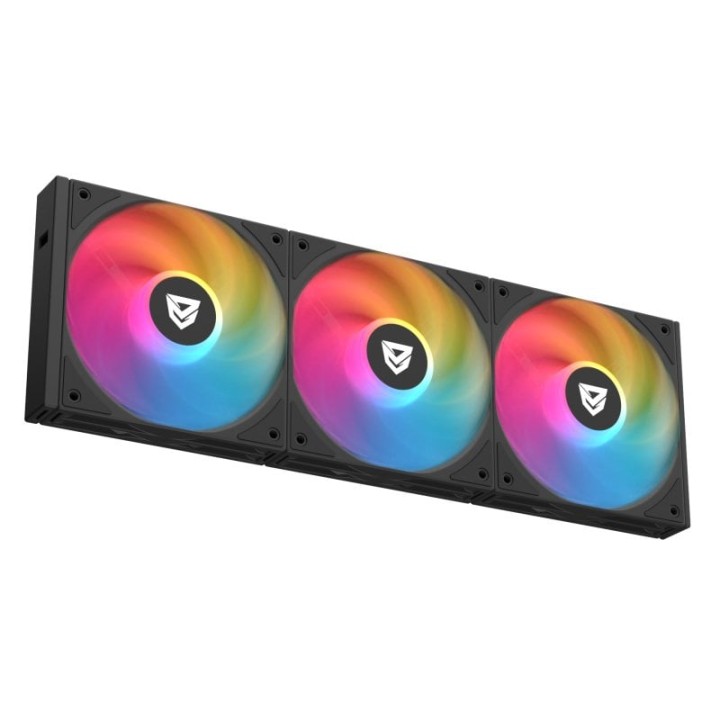 Nfortec Stellar Modular A-RGB Ventilador Suplementario Negro