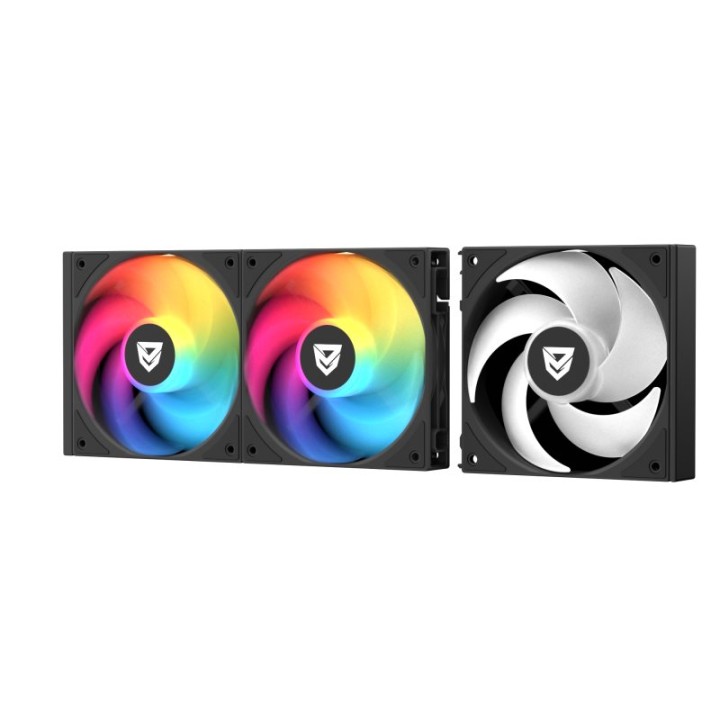 Nfortec Stellar Modular A-RGB Ventilador Suplementario Negro