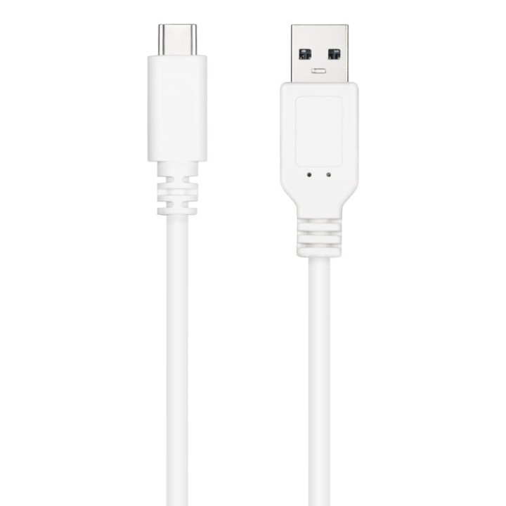 Nanocable Cable USB 2.0 USB-C Macho a USB-A Macho 3m Blanco