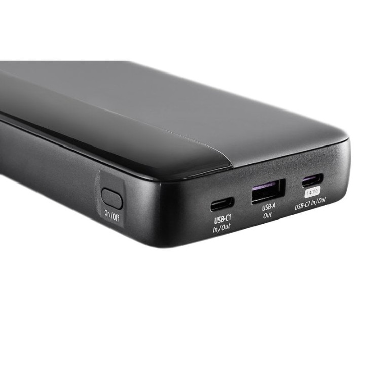 Intenso Powerbank HE25000 Batería Portátil USB/USB-C 25000aAh Gris
