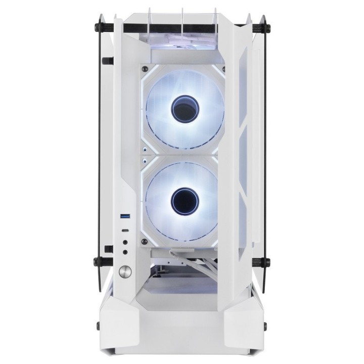 Mars Gaming MC-Edge Caja Gaming ATX Diseño Open Air Triple Cristal Templado USB-C USB 3.0 Blanco