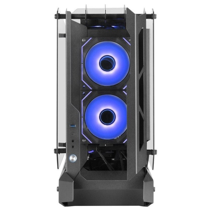 Mars Gaming MC-Edge Caja Gaming ATX Diseño Open Air Triple Cristal Templado USB-C USB 3.0 Negro