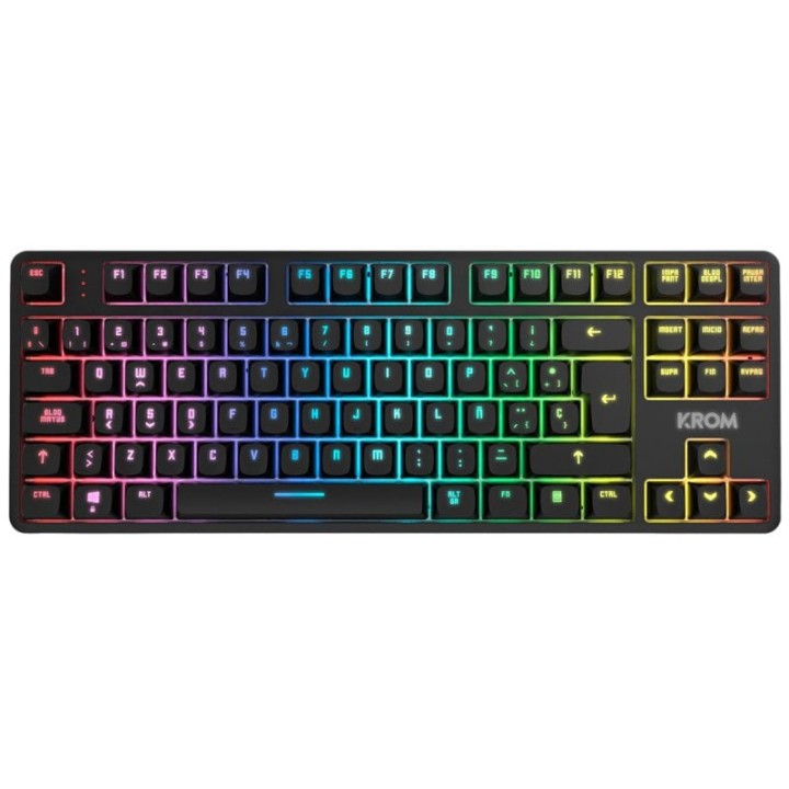 Krom Kernel PRO TKL RGB Teclado Mecánico Inalámbrico Bluetooth Switch Outemu Red Negro