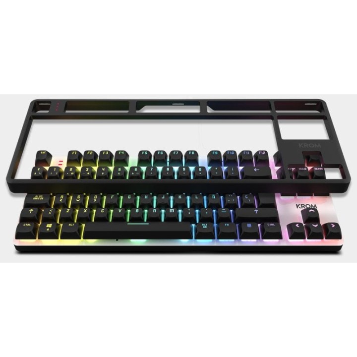 Krom Kernel PRO TKL RGB Teclado Mecánico Inalámbrico Bluetooth Switch Outemu Red Negro