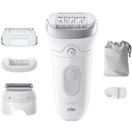 Braun Silk-épil SE7-041 Wet & Dry Depiladora Eléctrica 3 cabezales Gris