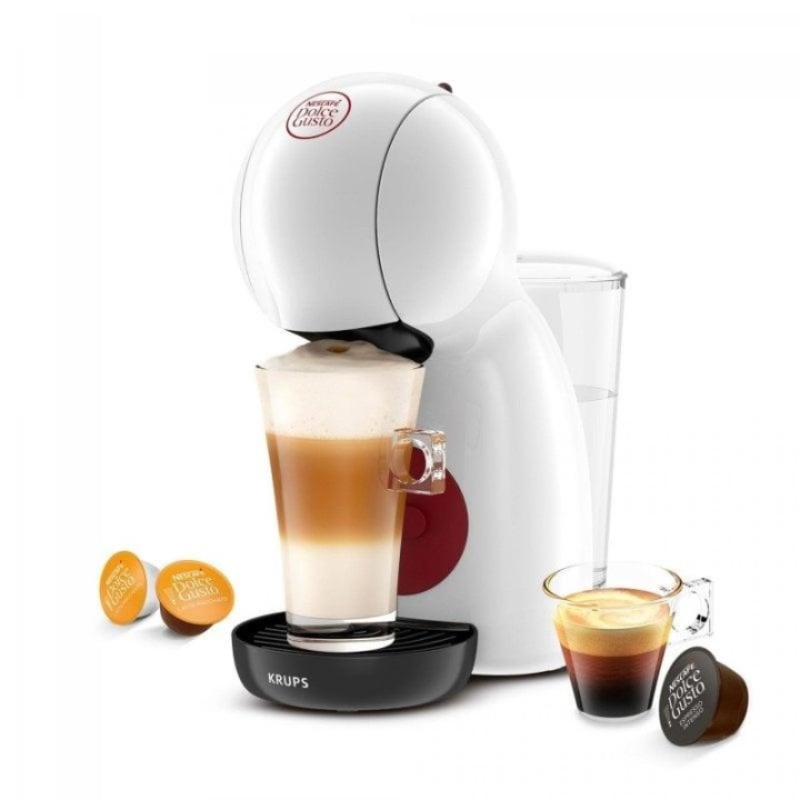 Krups Nescafé Dolce Gusto Piccolo XS KP1A31P16 Cafetera de Cápsulas Multibebida 15 Bares Blanca