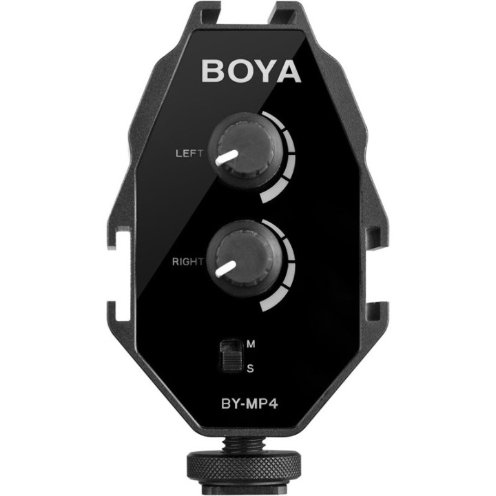 BOYA BY-MP4 Adaptador de Audio de 2 Canales