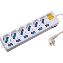 Ewent EW3932 Regleta de 6 Tomas 1.5m