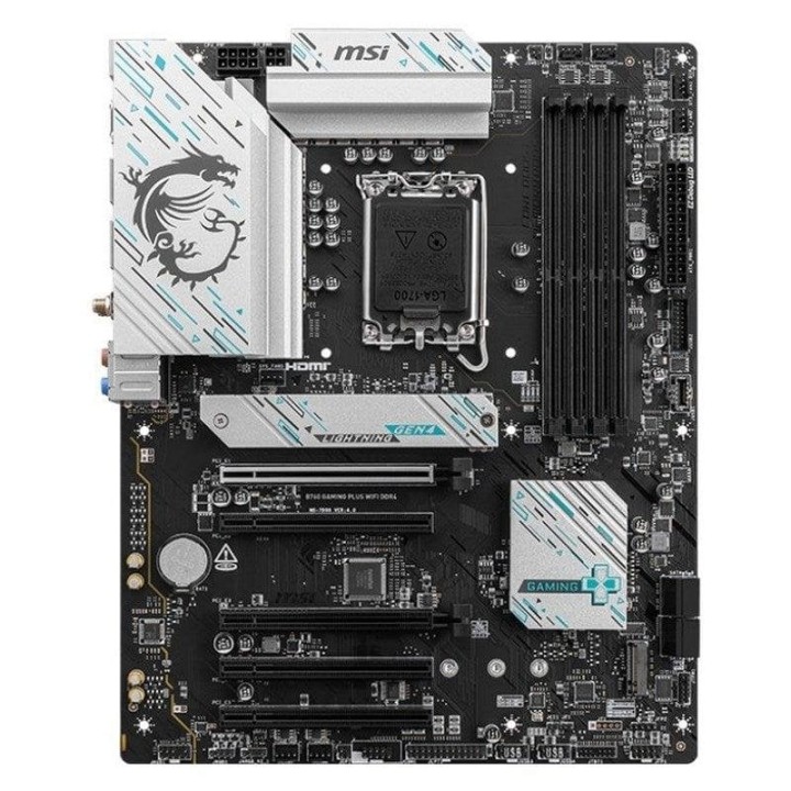 Placa Base MSI B760 GAMING PLUS WIFI Intel B760 LGA1700 DDR4 ATX WiFi 6 PCIe 4.0